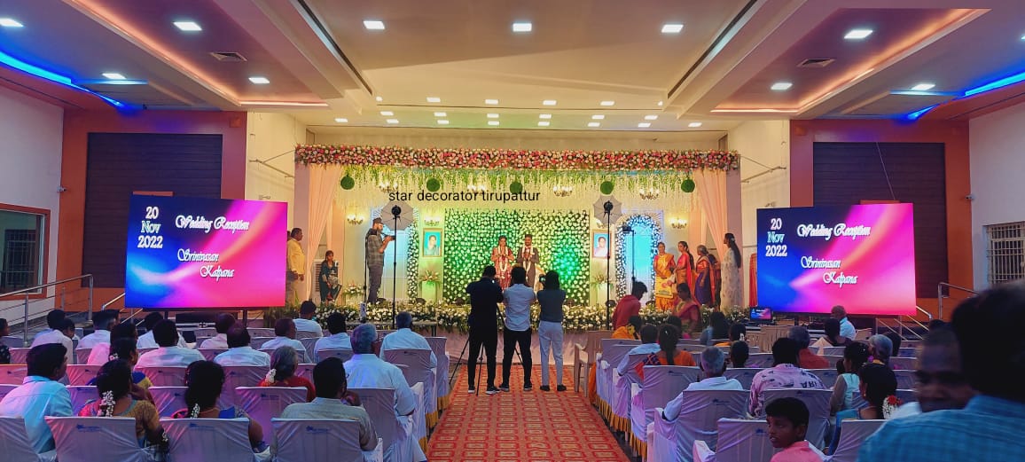Corporate event stage decoration