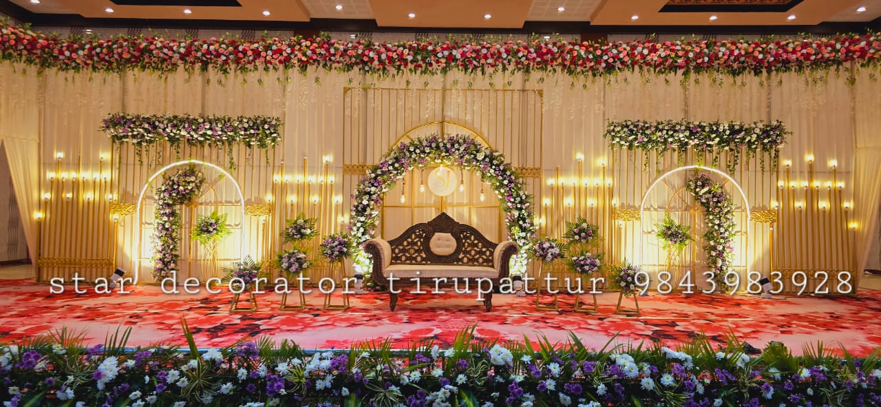 Reception decoration work
